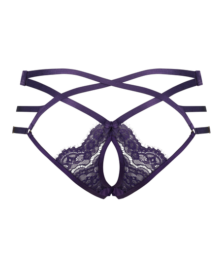 Slip brésilien ouvert Mitzy, Violet