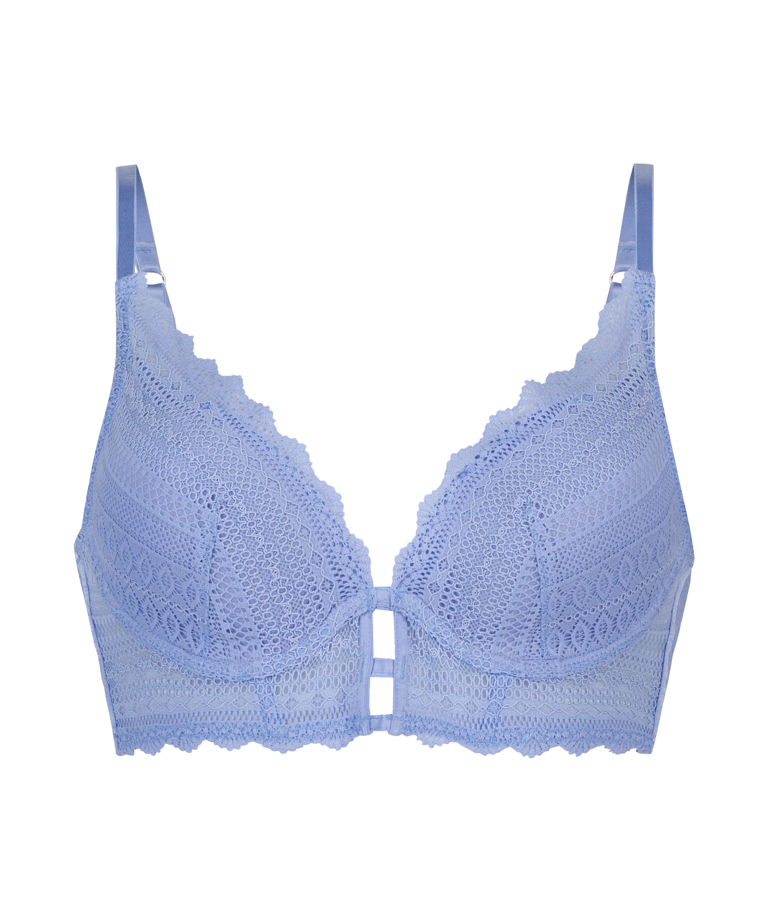 Soutien-gorge à armatures préformé longline Chynna, Bleu, main