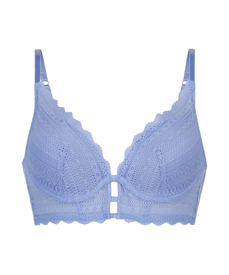 Soutien-gorge à armatures préformé longline Chynna, Bleu