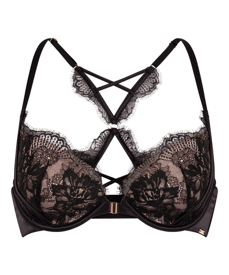 Soutien-gorge à armatures rembourré Cynthia, Noir
