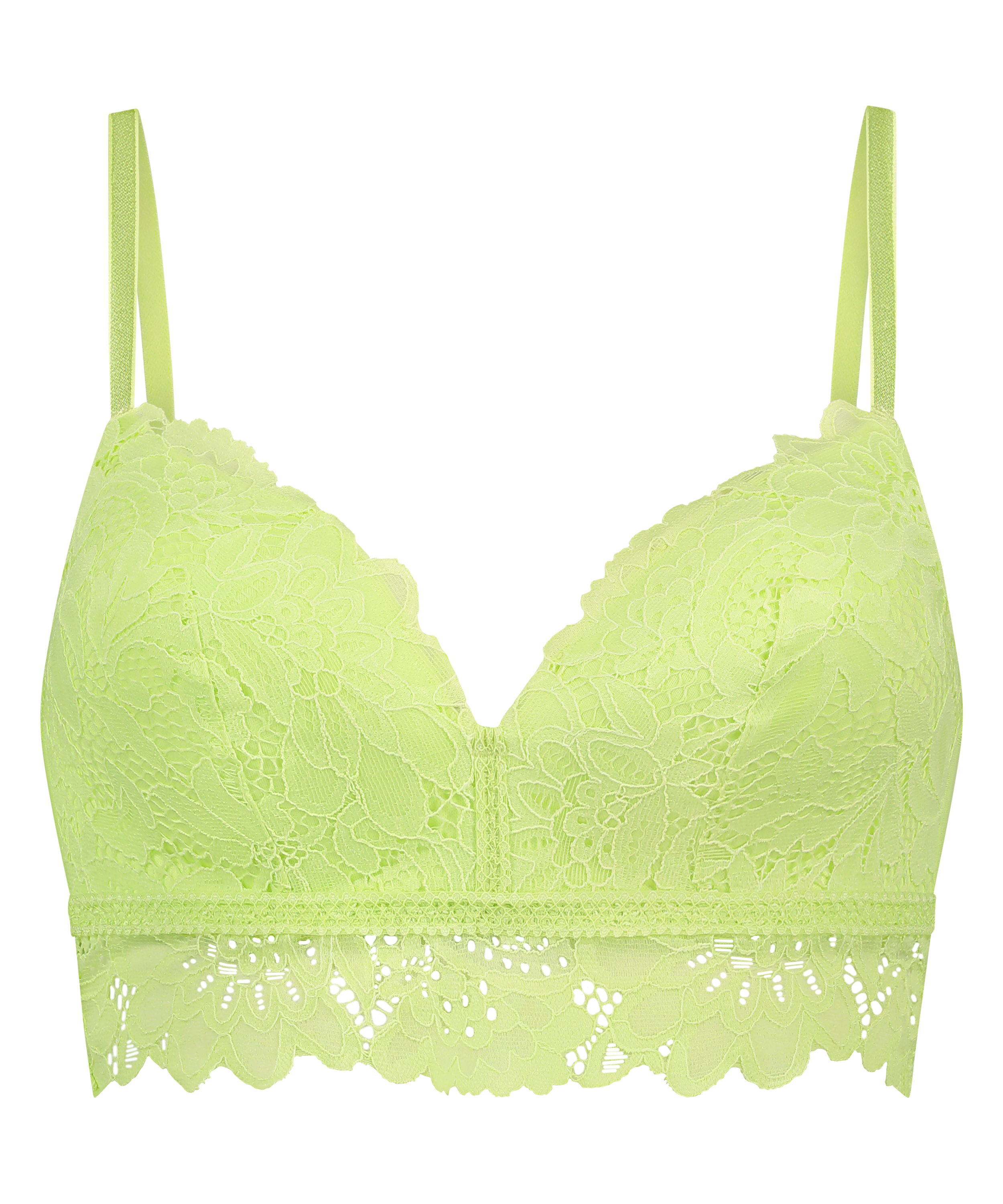Soutien-gorge préformé sans armatures longline Shiloh, Vert, main