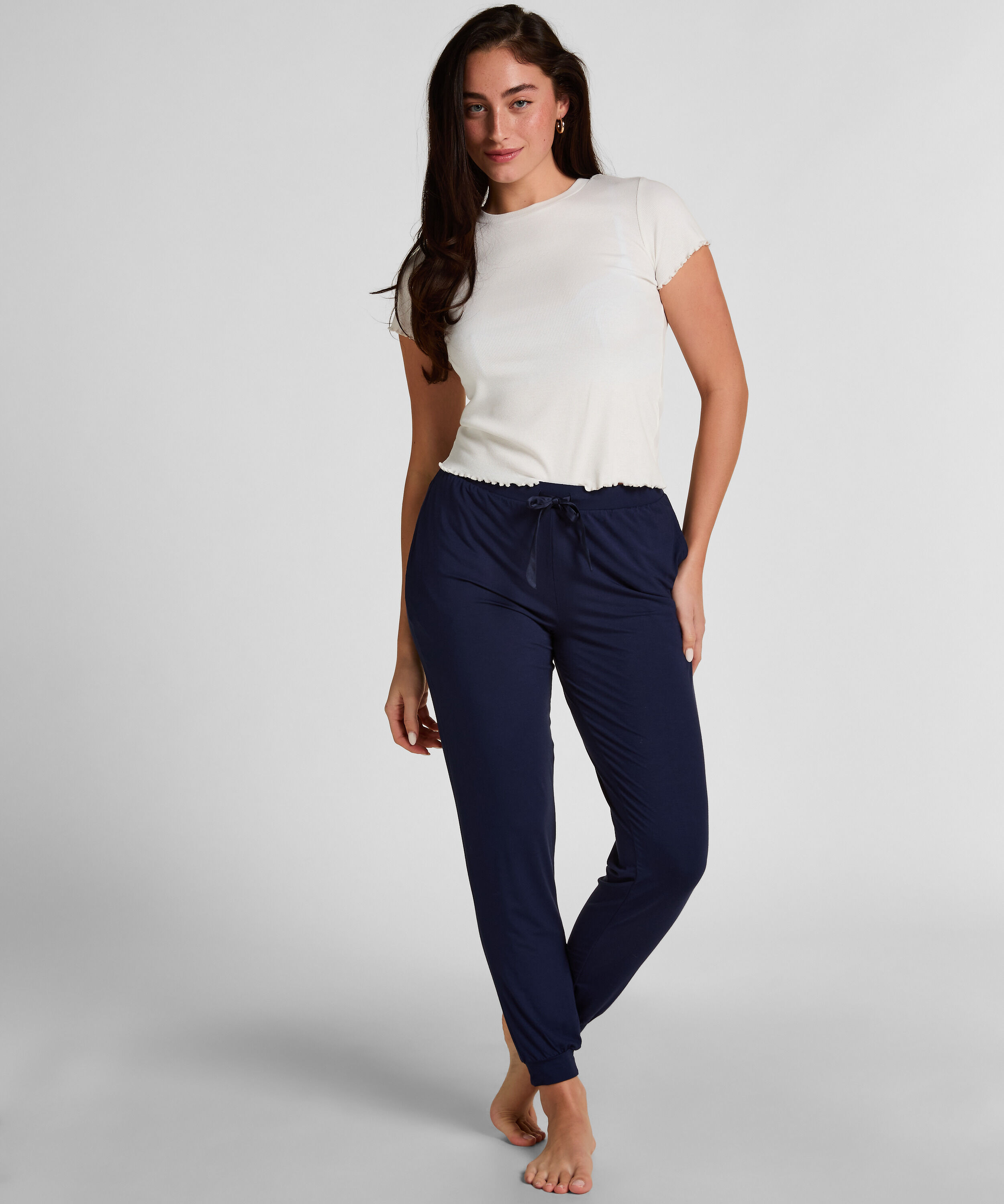 Pantalon de pyjama Jersey, Bleu