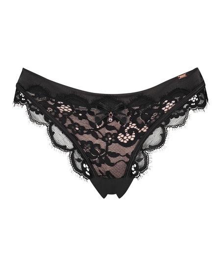 Slip brésilien Heather, Noir