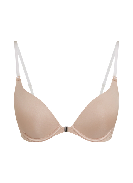 Soutien-gorge &agrave; armatures pr&eacute;form&eacute; push-up Transparant, Beige