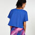 Loose fit croptop HKMX, Bleu