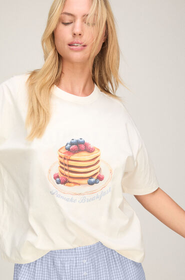 Hunkemöller Ensemble Pyjama avec Short et T-shirt Blanc