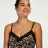 Haut Cami Velours Zebra, Noir