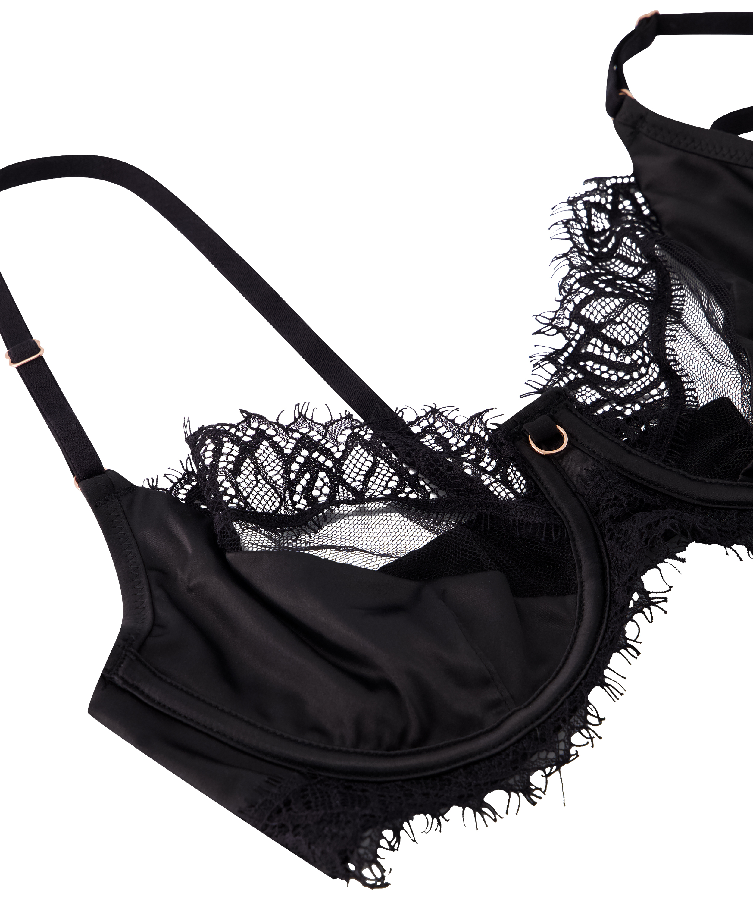 Soutien-gorge à armatures non préformé Aiko, Noir, main