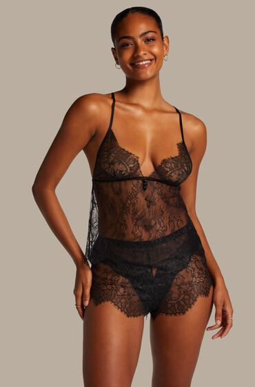 Hunkemöller Shorts Lace Delphine Noir