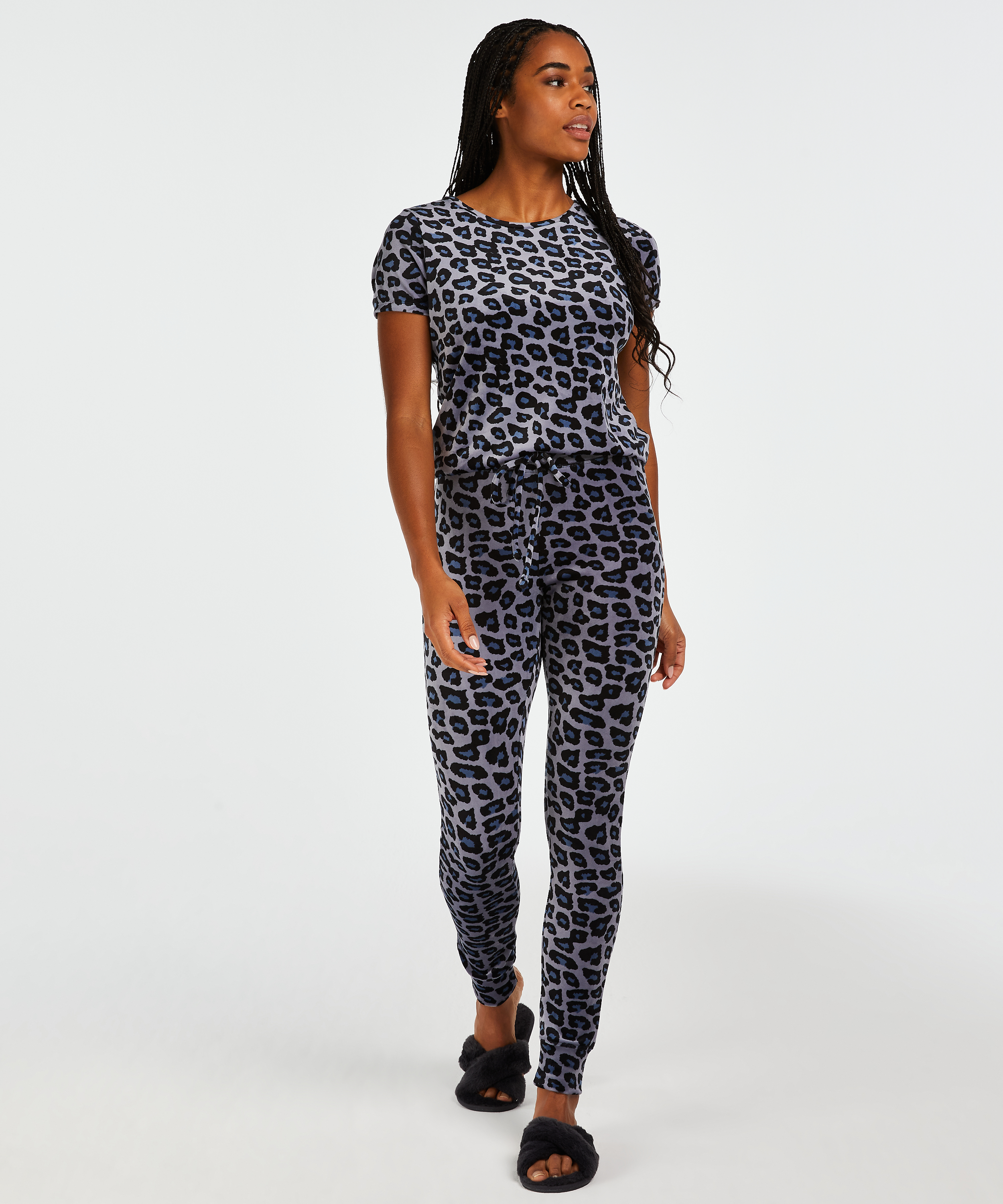 Cross Straps Indoor Sandal, Gris, main