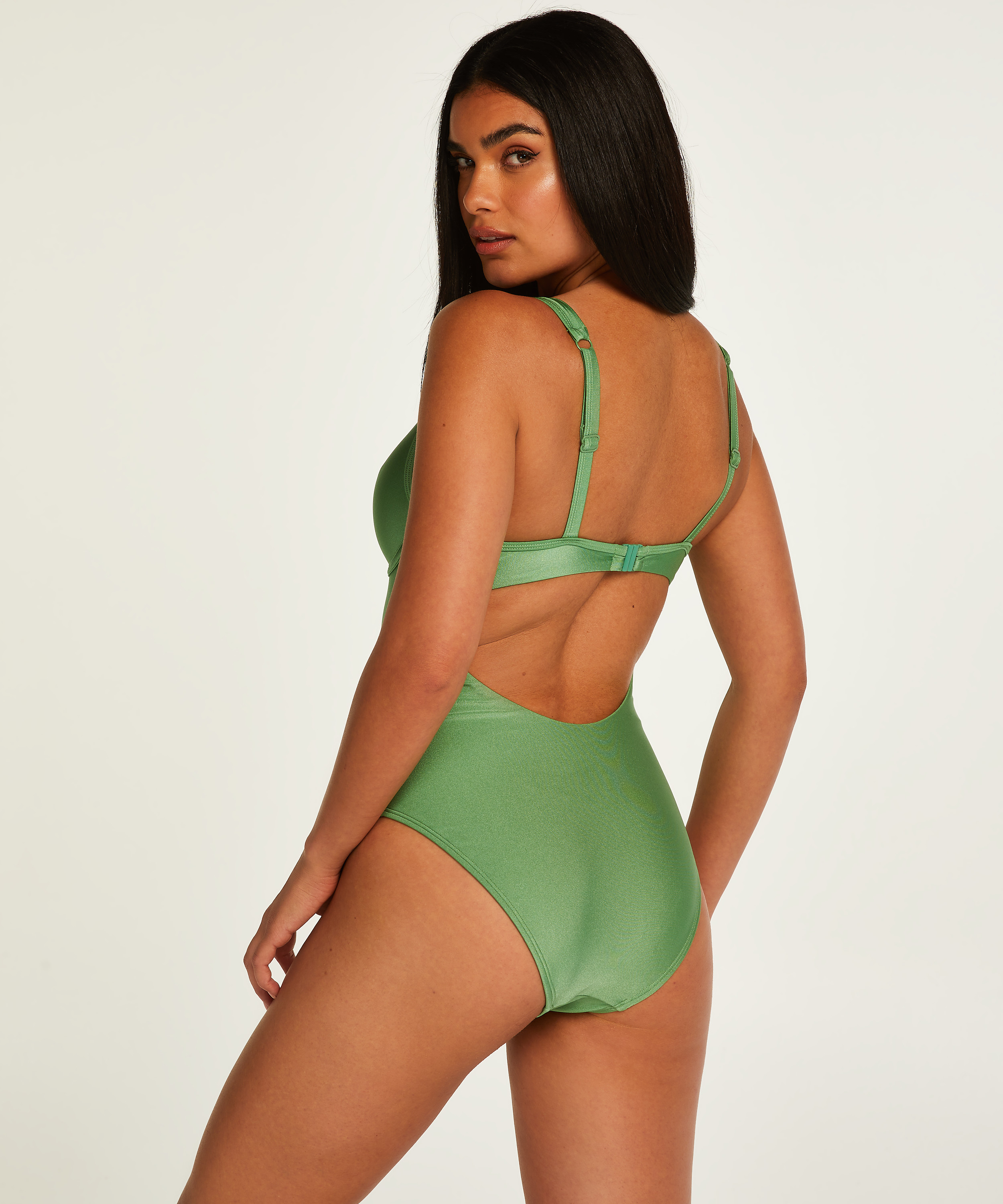 Maillot de bain haut Mauritius, Vert, main