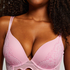Soutien-gorge push-up à armatures préformé longline Lidia, Rose