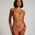 Slip brésilien V-shape Mesh, Rose