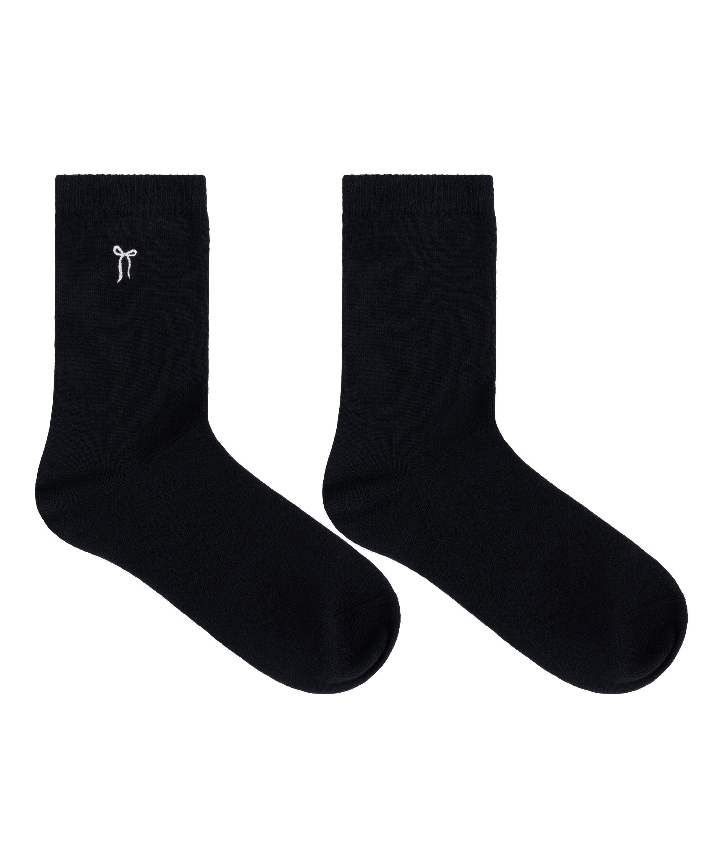 Chaussettes courtes en modal, Noir