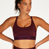 HKMX Soutien-gorge de sport The Crop Logo Level 1, Violet
