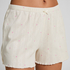 Short en pointelle, Blanc