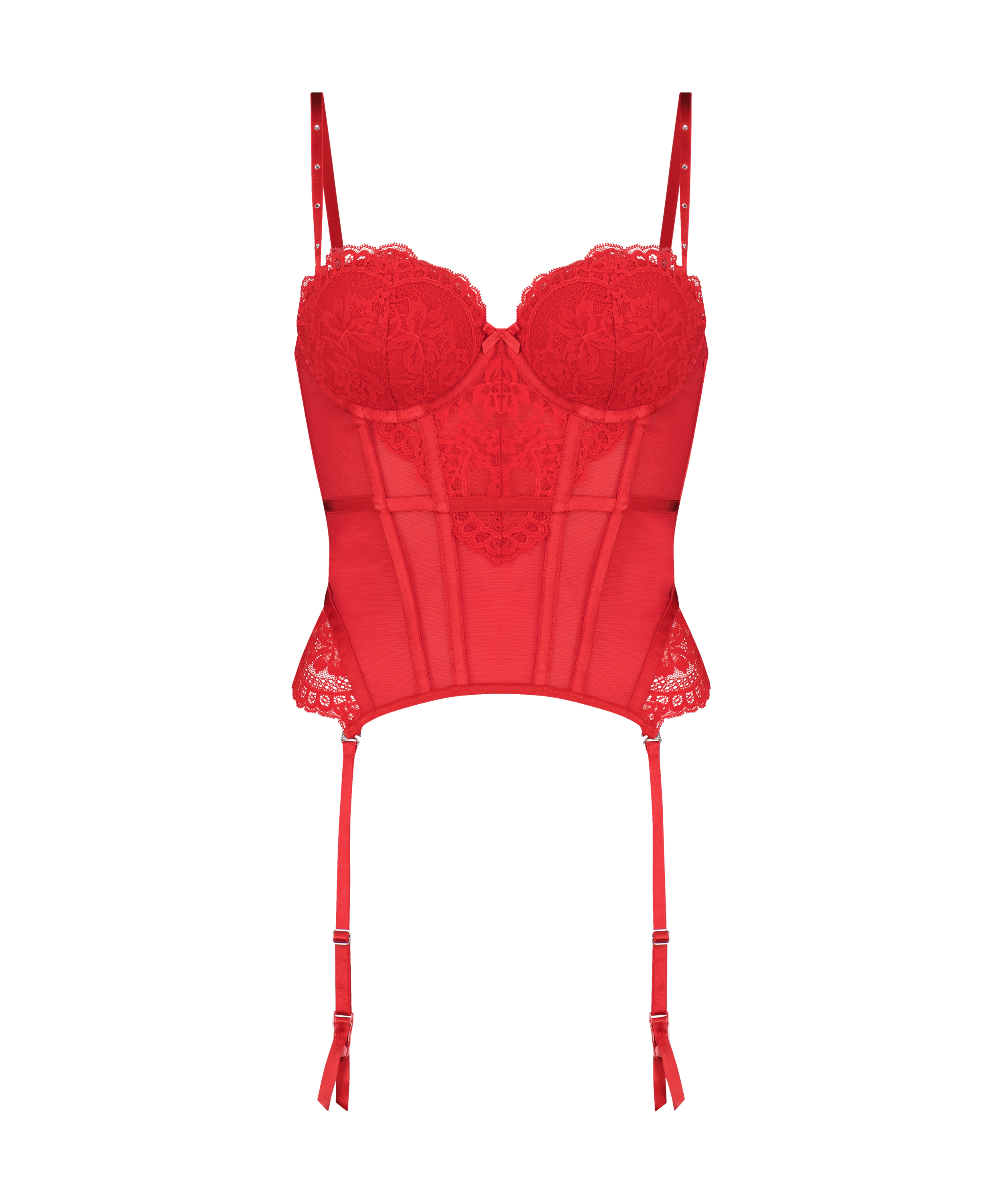 Bustier Mariah, Rouge, main