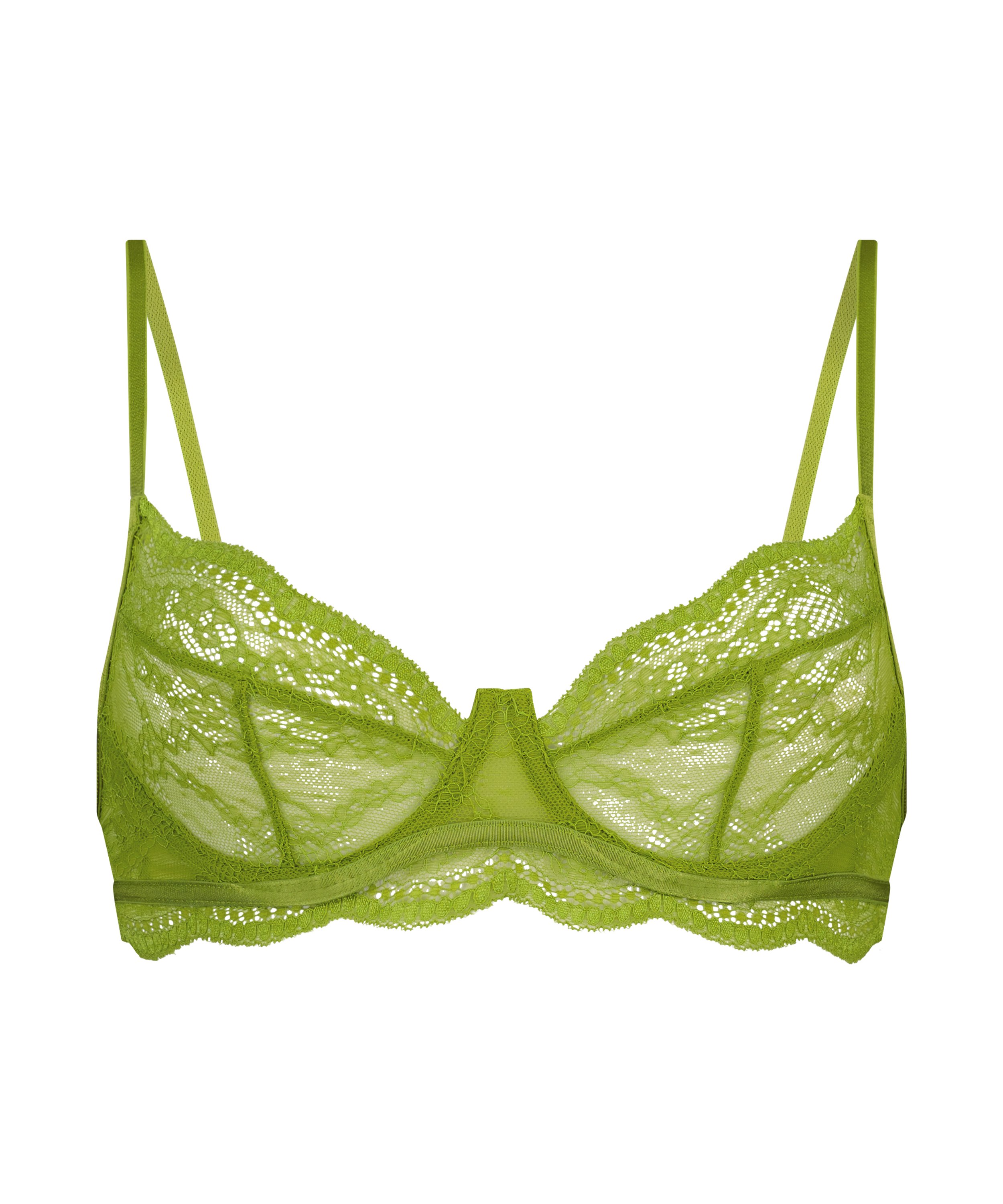 Soutien-gorge non-rembourr&eacute; &agrave; armatures Isabelle, Vert, main