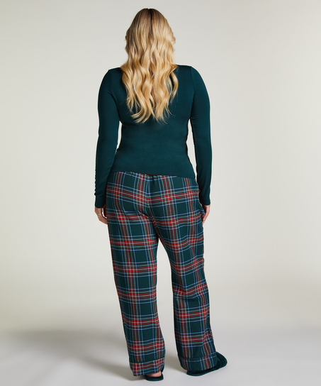 Pantalon de Pyjama Flanel, Vert