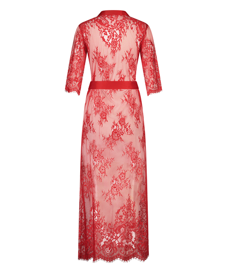 Kimono Allover Lace, Rouge