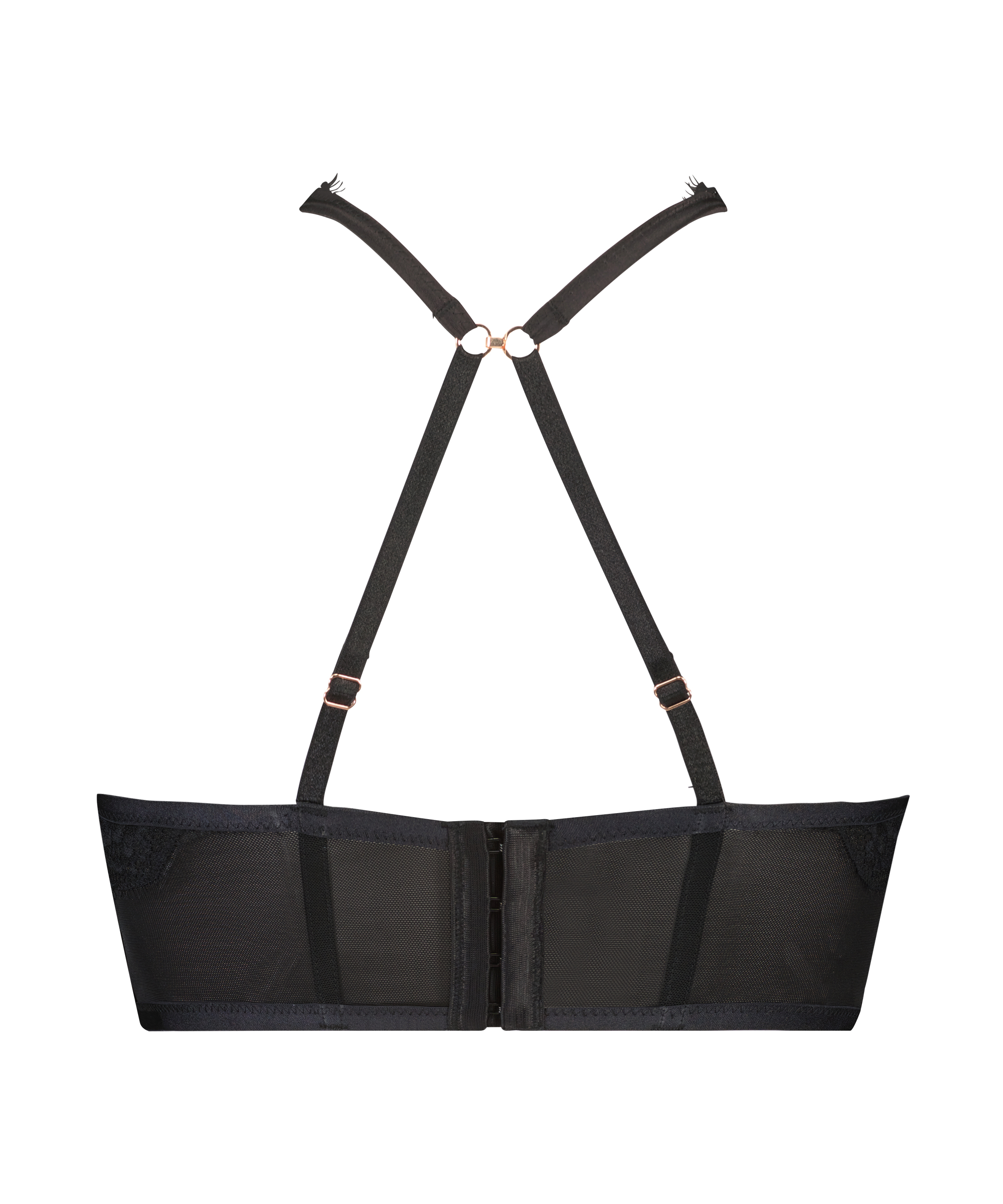 Soutien-gorge à armatures préformé longline Margaret Lucy Hale, Noir, main