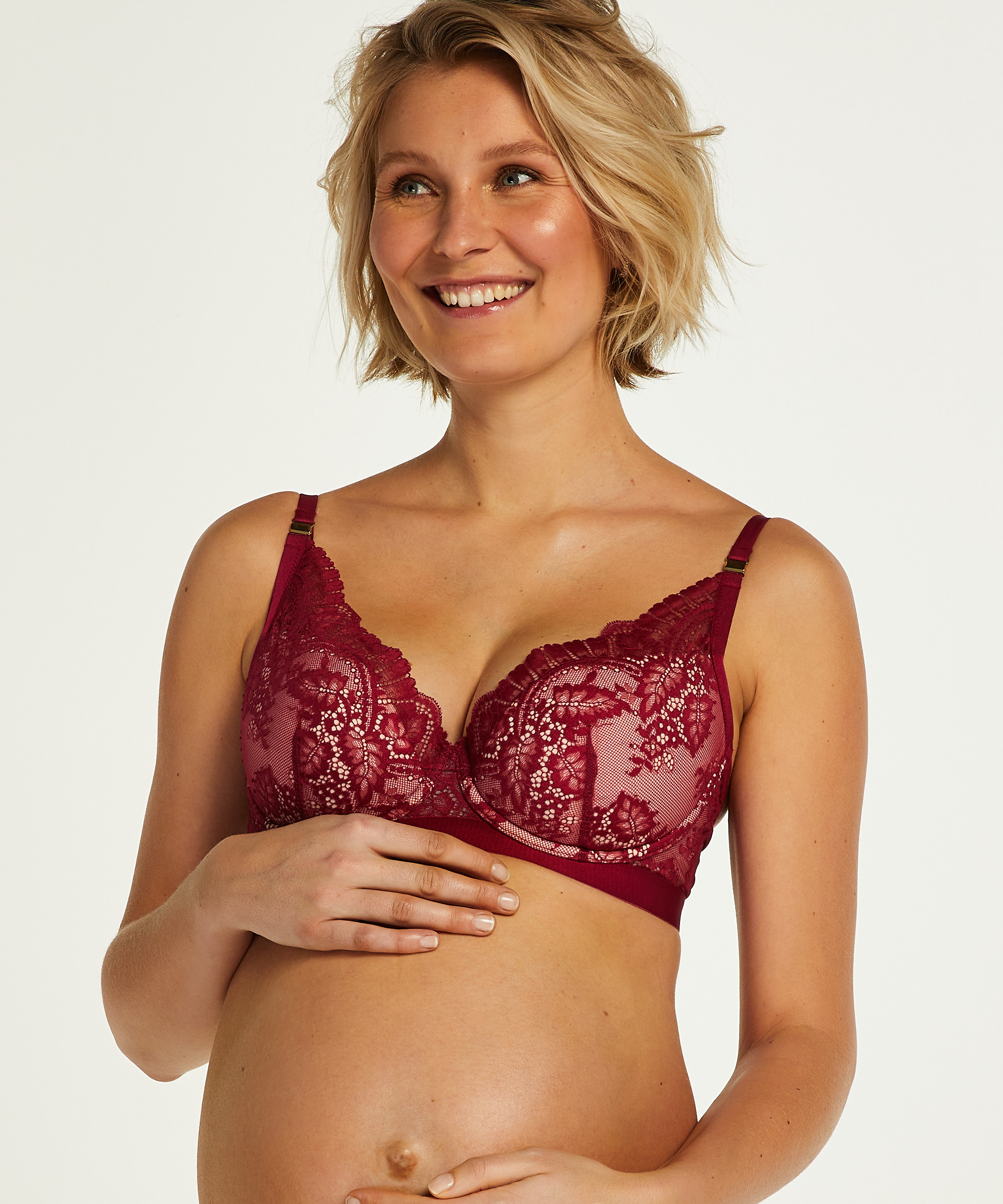 Soutien-gorge d’allaitement préformé Adelaide, Rouge, main