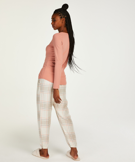 Tall Pantalon de pyjama Twill Check, Gris