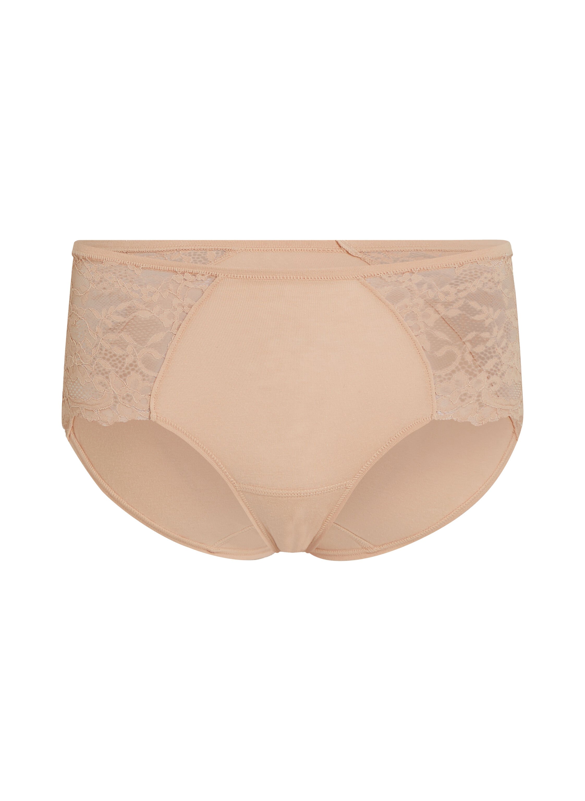 Combinaison en dentelle longueur midi, Beige
