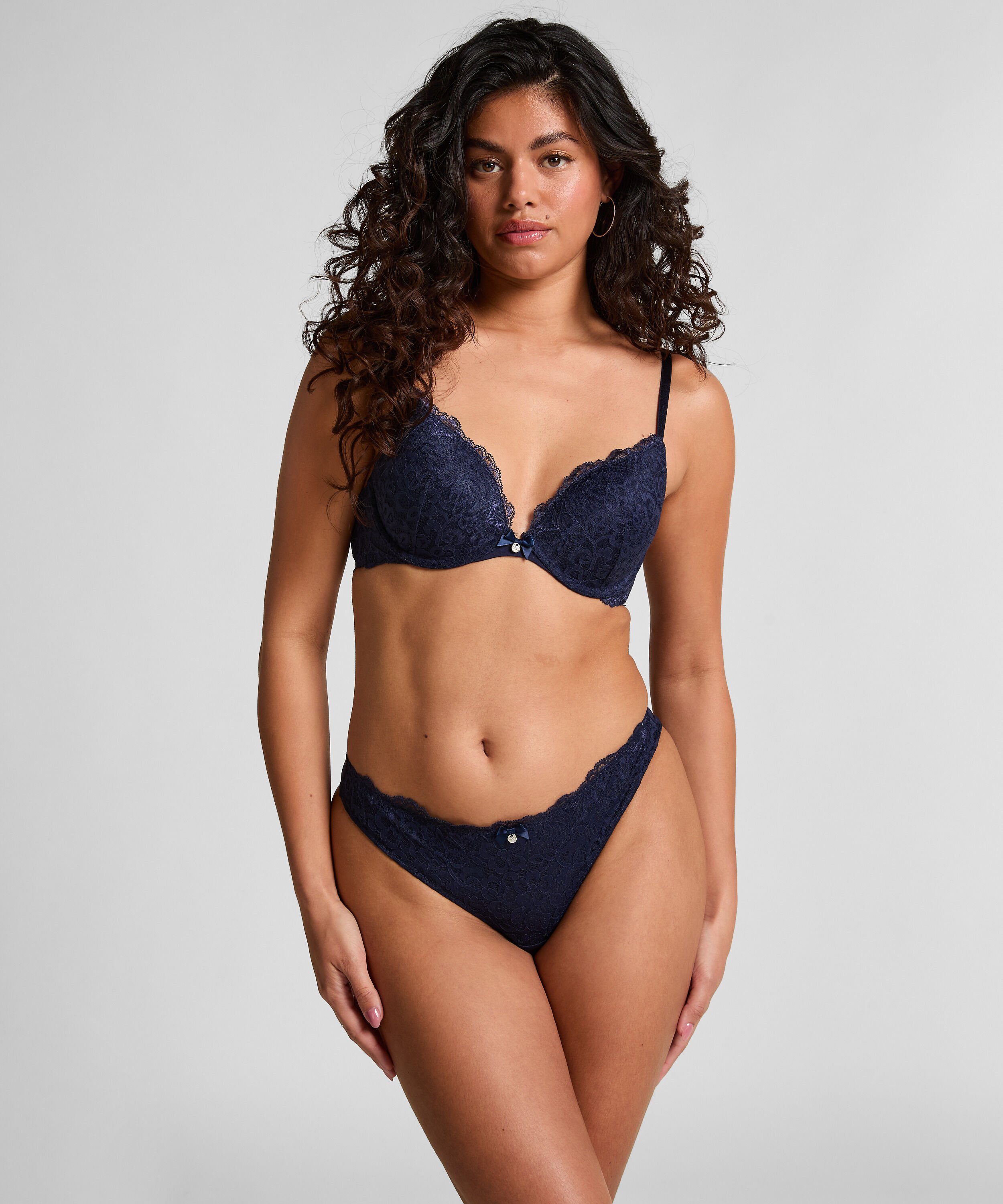 Soutien-gorge &agrave; armatures pr&eacute;form&eacute; push-up Marine, Bleu