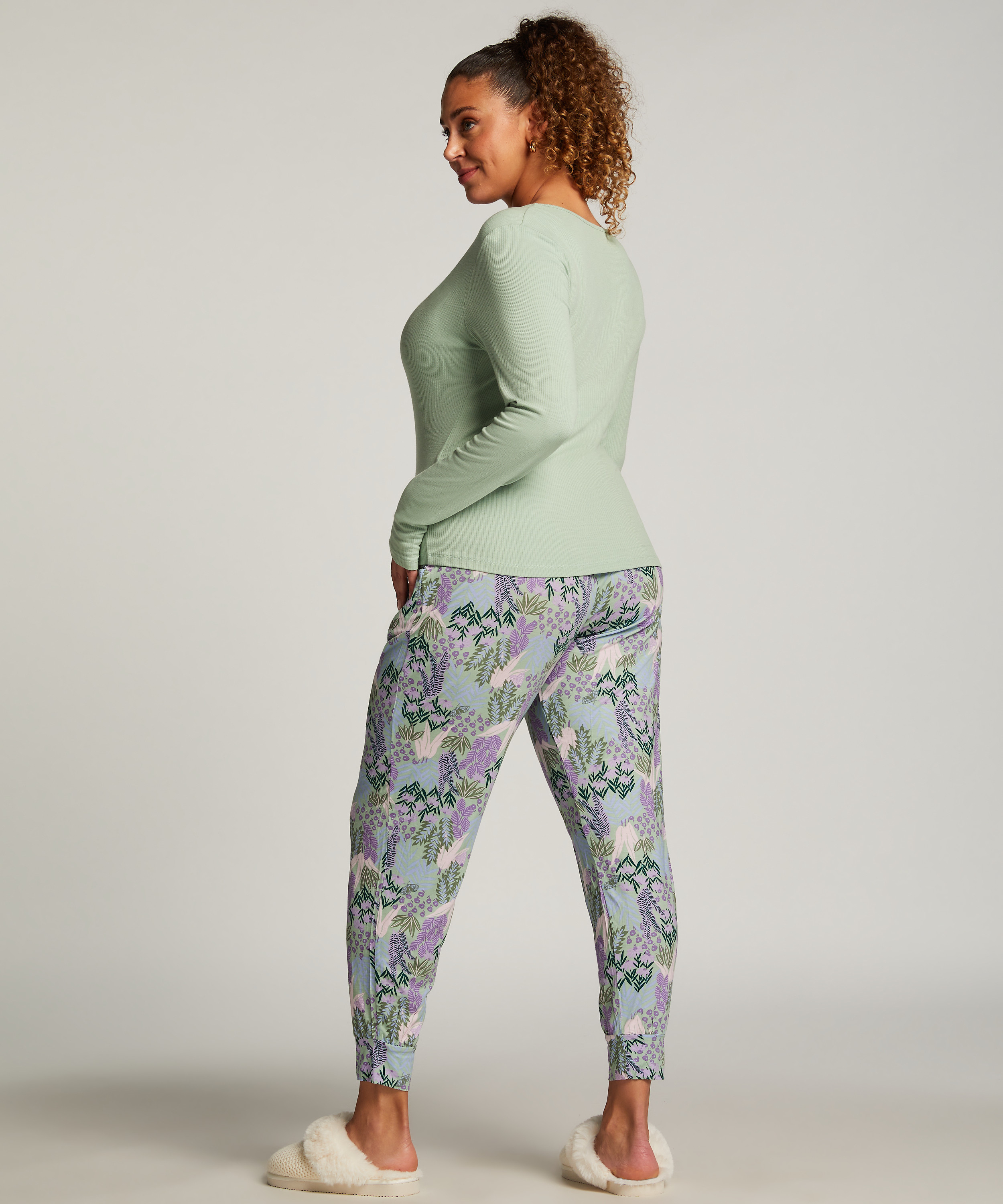 Pantalon de pyjama Jersey, Vert, main