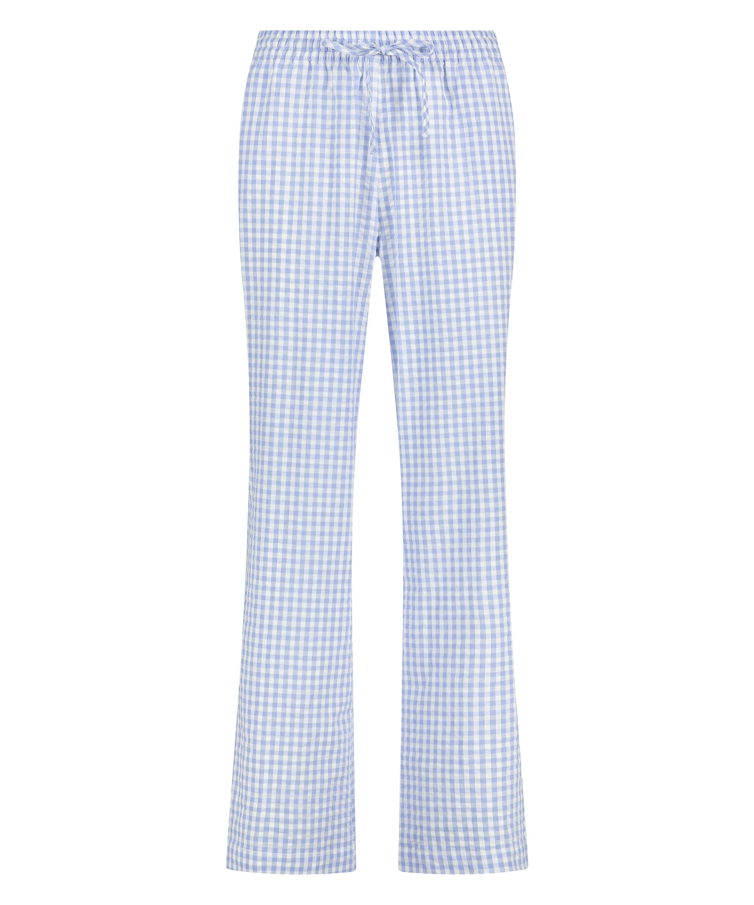 Pantalon de pyjama en Coton, Bleu, main