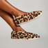 Ballerines Cosy Leopard, Beige