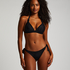 Haut de bikini triangle Luxe, Noir
