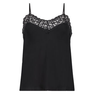Cami Top A-line Jersey, Noir