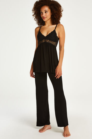 Hunkemöller Tenue de pyjama Vera Lace Noir
