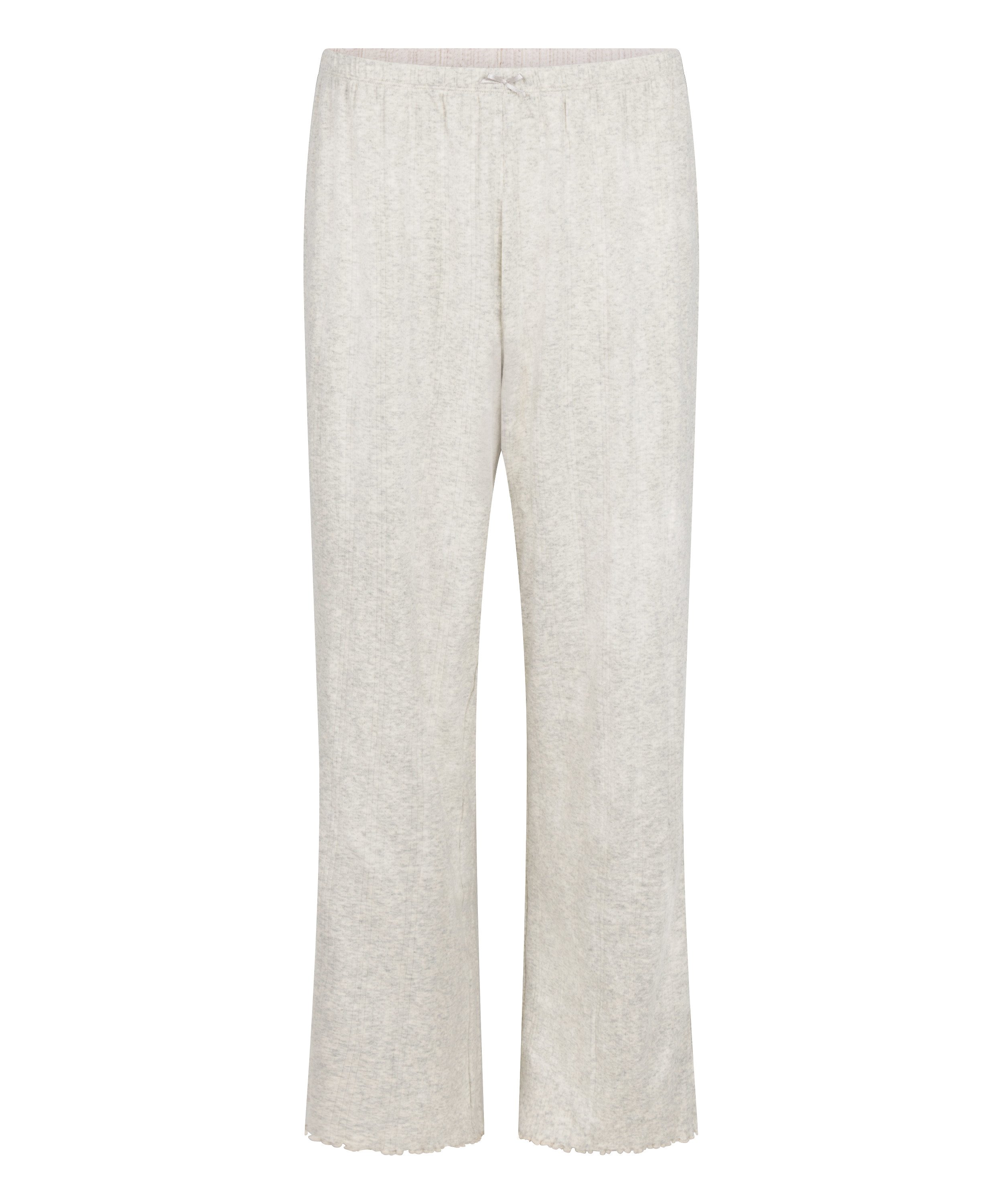 Pyjama Pant Loose Pointelle, Gris, main