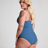 Maillot de bain Shaping Scallop, Bleu
