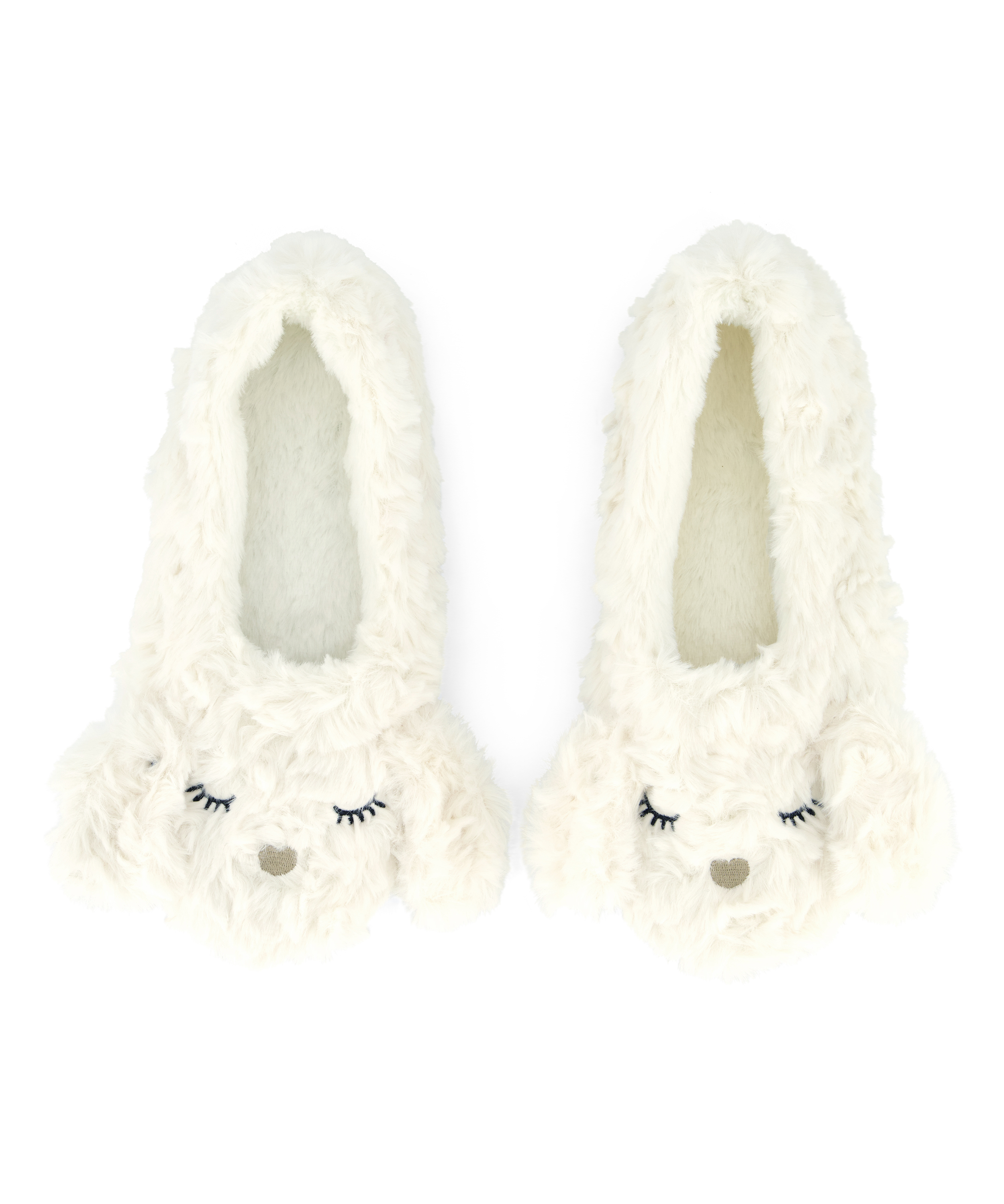 Chaussons ballerine, Blanc, main