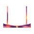 Haut de bikini Sunset, Violet