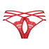Slip brésilien ouvert Mitzy, Rouge