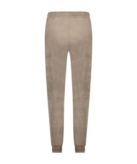 Pantalon de jogging Velours court, marron