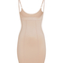 Robe sculptante en dentelle scuba, Beige
