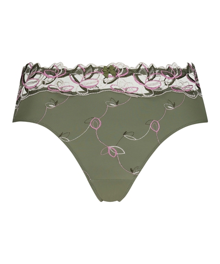 Slip taille haute Diva, Vert