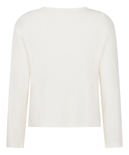 Haut de pyjama Jersey, Blanc