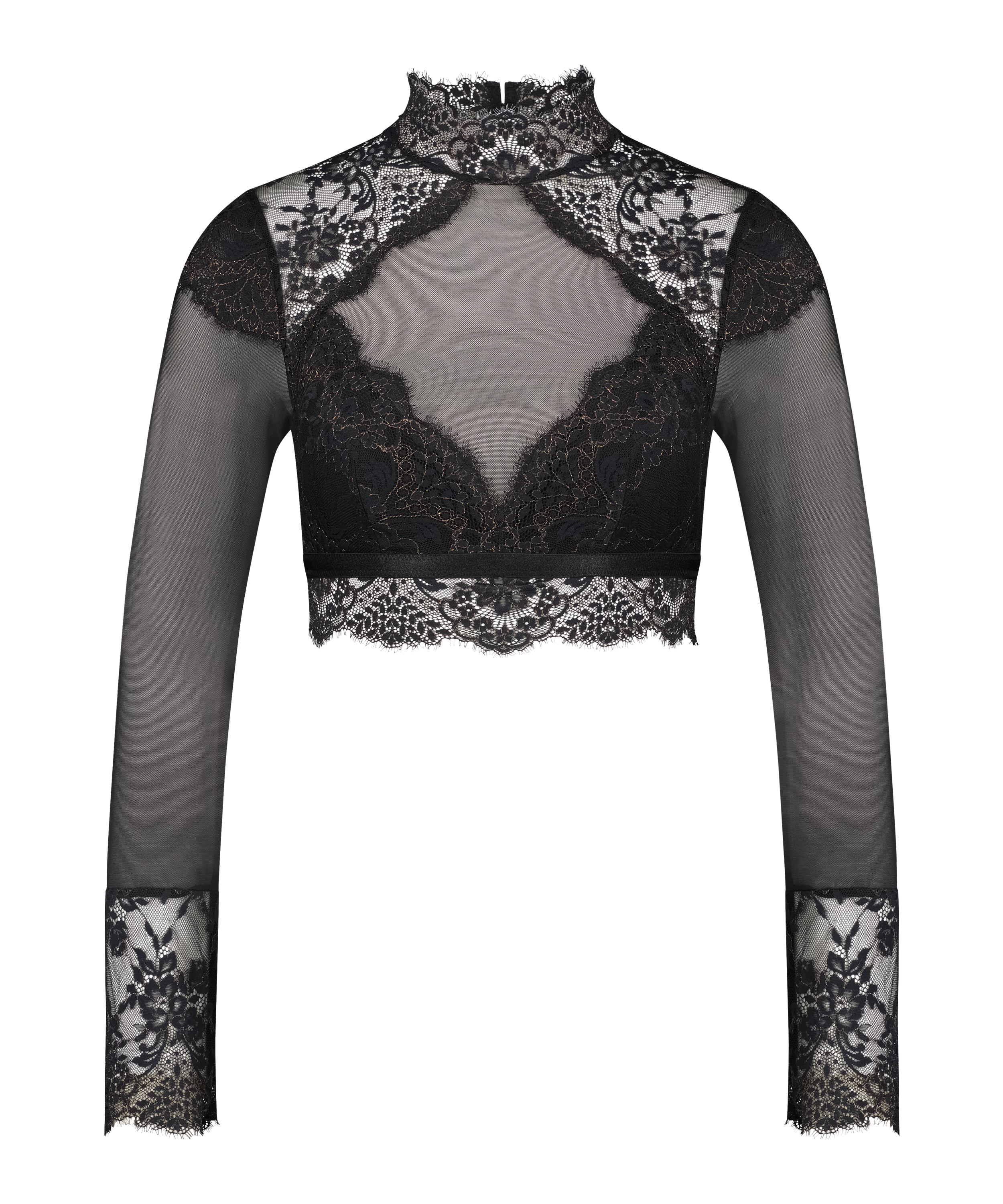 Brassière à manches longues Cynthia, Noir, main