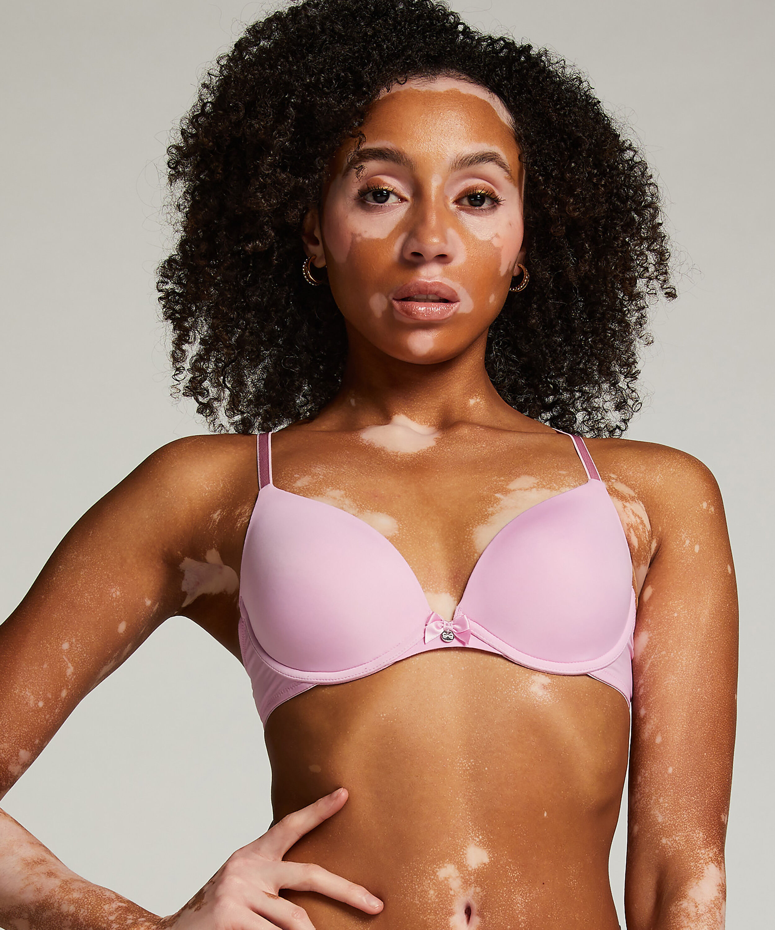 Soutien-gorge à armatures préformé Plunge, Rose