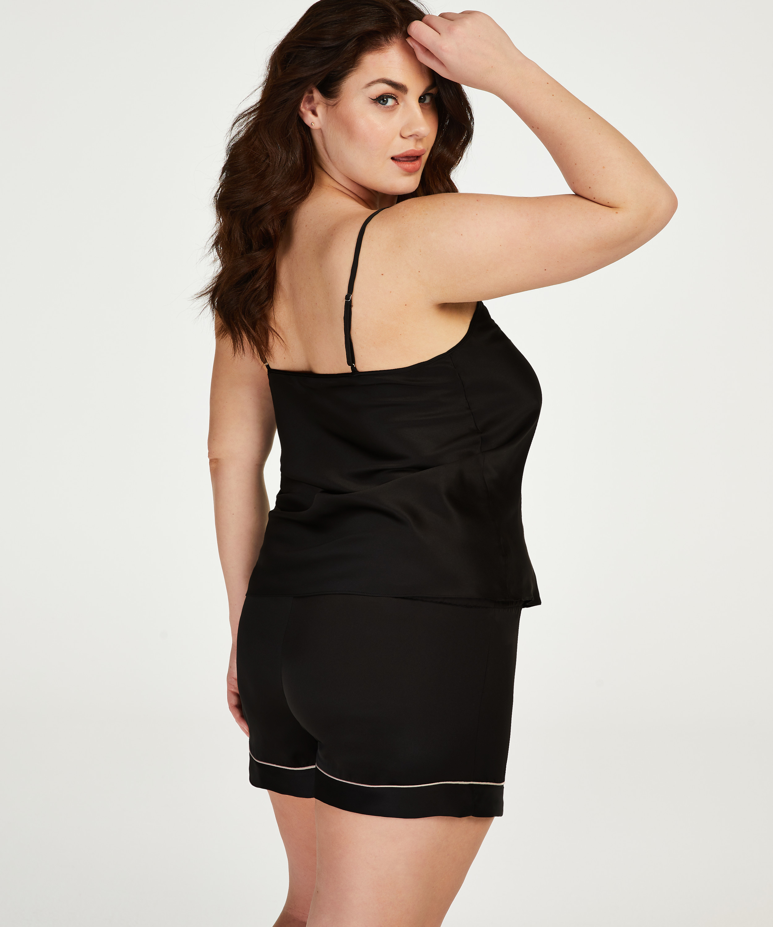 Top Satin Bow, Noir, main