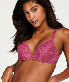Soutien-gorge &agrave; armatures pr&eacute;form&eacute; push-up Maya, Rose