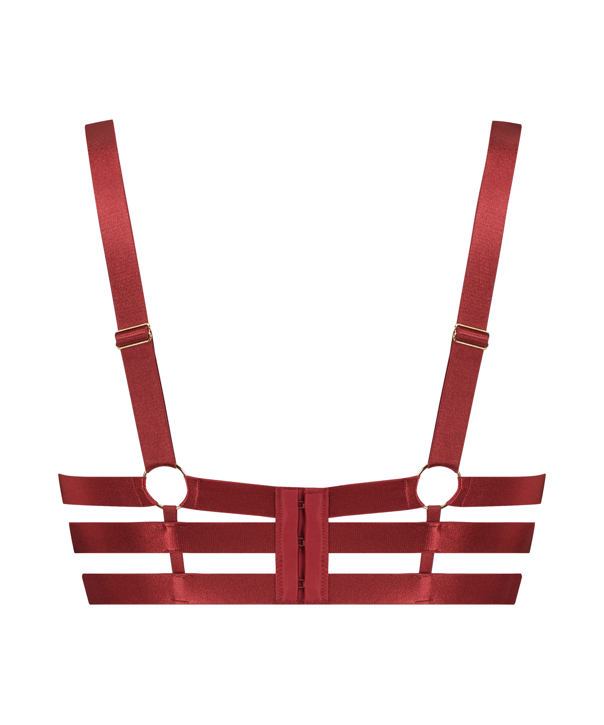 Soutien-gorge à armatures non-préformé longline Oxana, Rouge, main