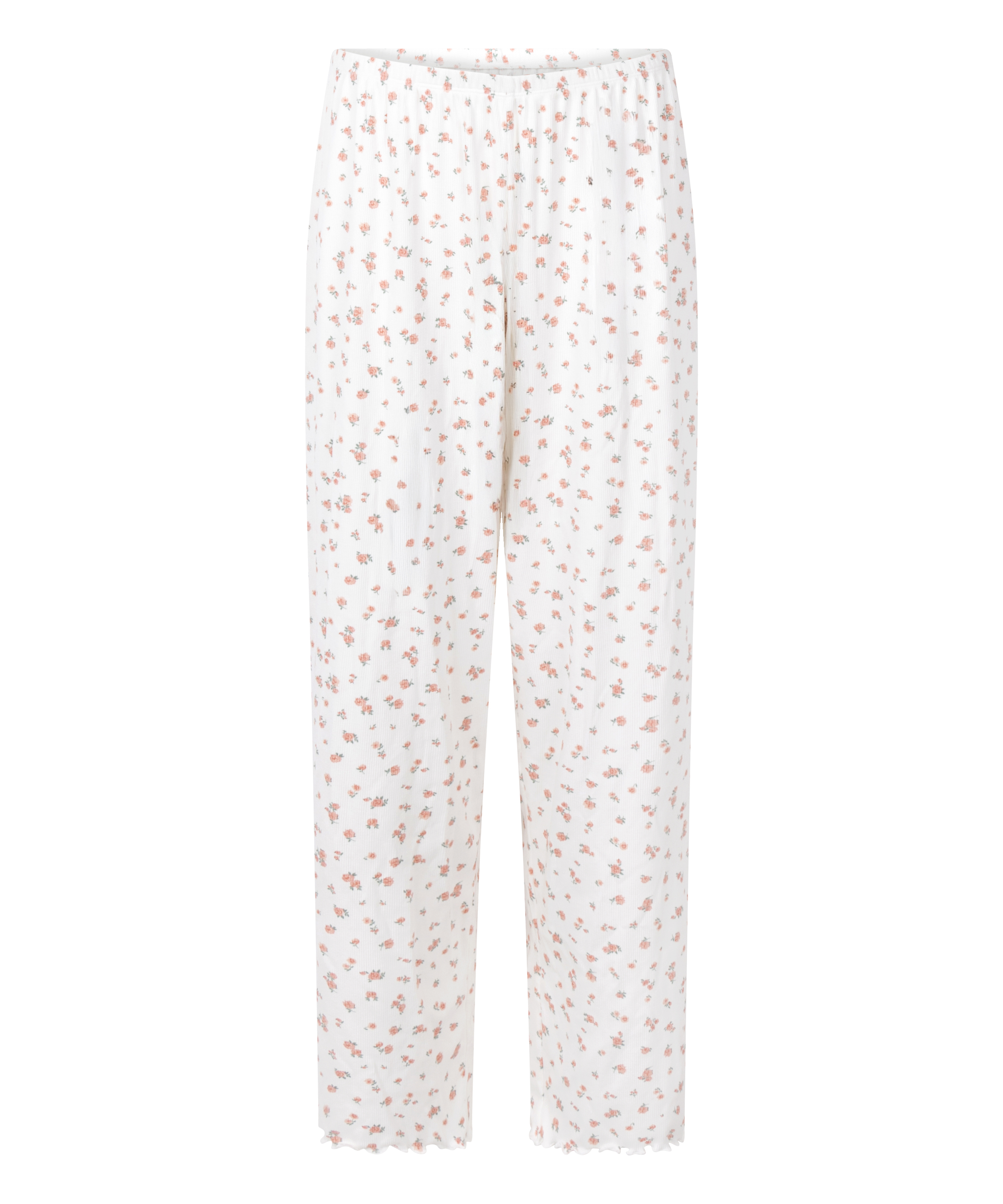 Pantalon de pyjama côtelé, Blanc, main